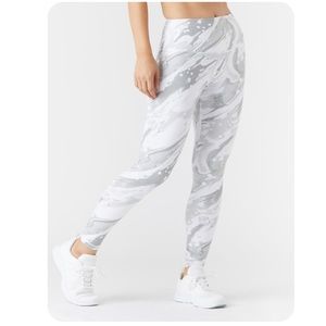 Glyder High Power Legging: Granite Marble Drip